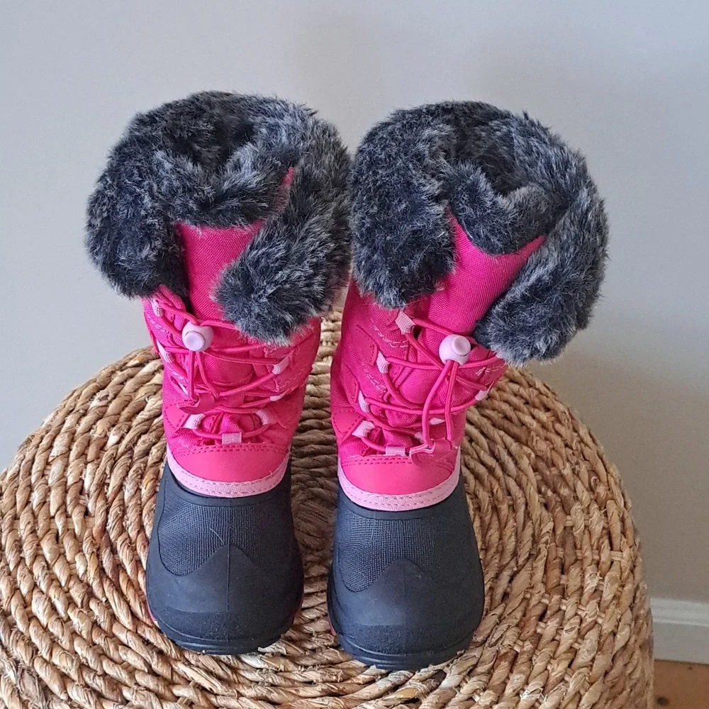 Kamik Girls Snow Gypsy 3 Waterproof/Insulated Rose/Black Winter/Outdoor Boots 13
